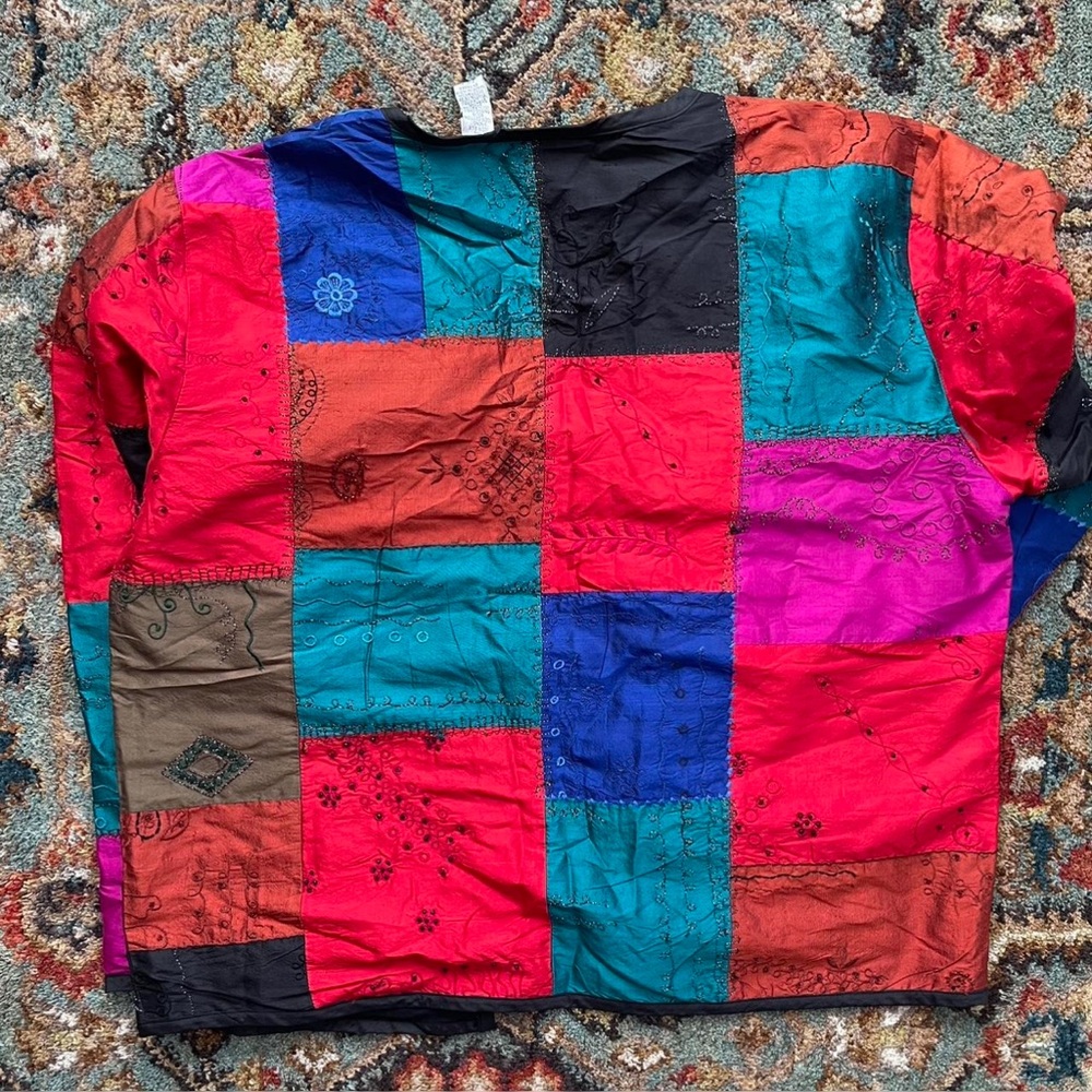 Chico's Multicolor Patchwork Jacket - image 2